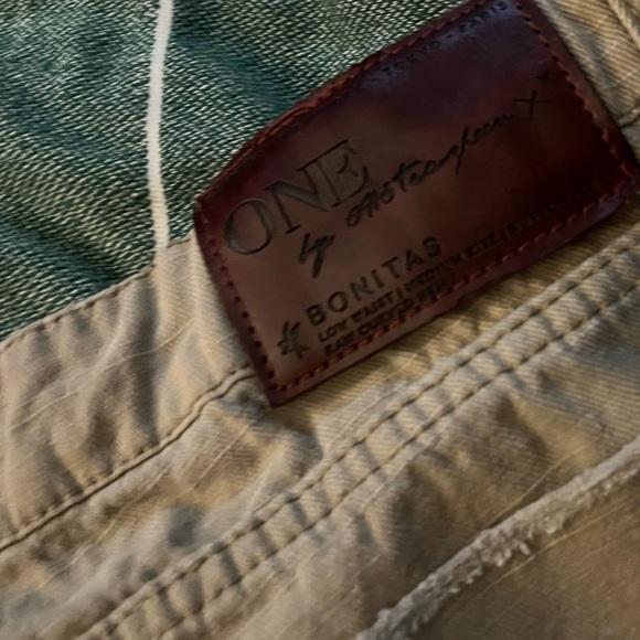 One Teaspoon x Bonitas Low Waist Button Fly Shorts in Green 🌵27 - Picture 8 of 9